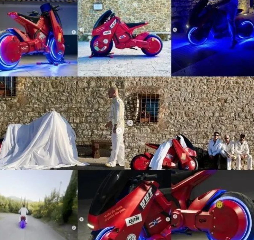 DAB Motors推出3D打印《Akira》风格电动摩托车，科技感十足 image