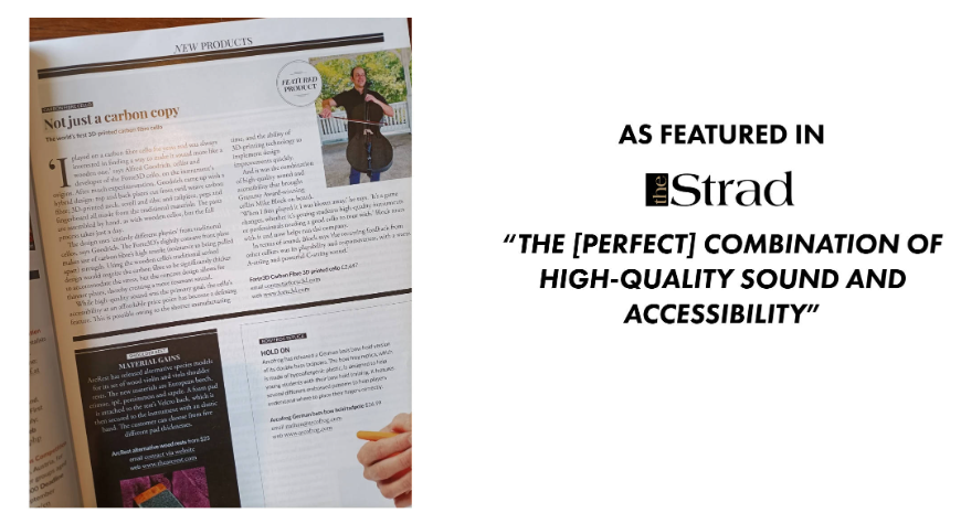 初创公司Forte3D获25万美元投资，3D打印大提琴获专业认可 image